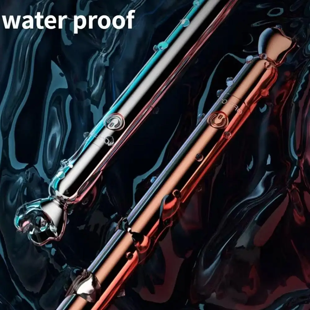 المرأة هزاز أنثى تهتز القلم عصا معدنية تدليك يهتز الاسترخاء الجسم القابلة لإعادة الشحن P2G9