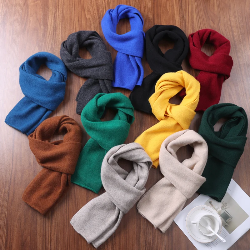 

Fall/Winter Wool Knitted Scarf With Warm Neck Protector Adult Scarf Joker New Year Christmas Gift