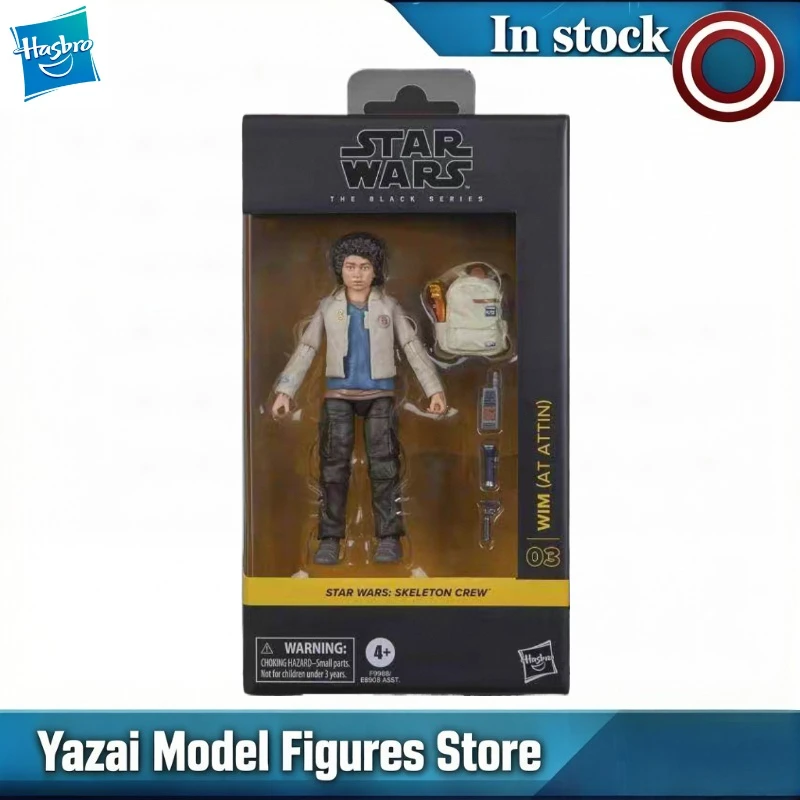 Figura de ação original Hasbro STAR WARS THE BLACK SERIES WIM (AT ATTIN) modelo brinquedo para presente