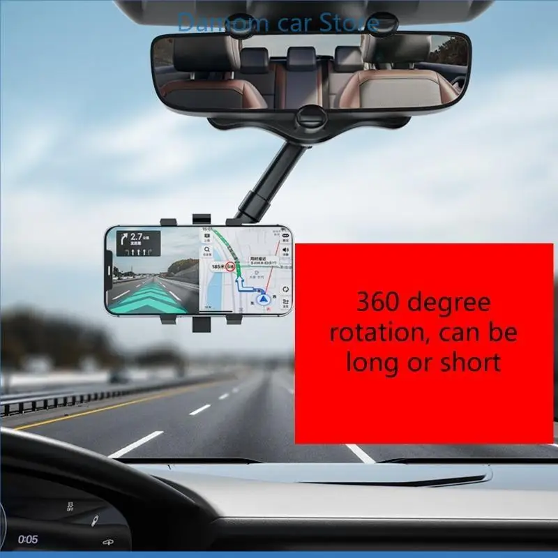 

A2UC Sturdy Cell Phone Holder for Car Universal Fit GPS Mount One-hand Operate Clip