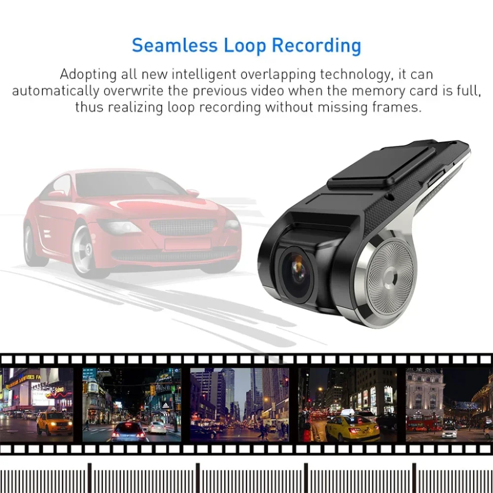 Car DVR Dash Camera Full HD 1080P Dash Cam For DVD Android Player ADAS LDWS Navigation Unit Auto Audio Voice Video Recording