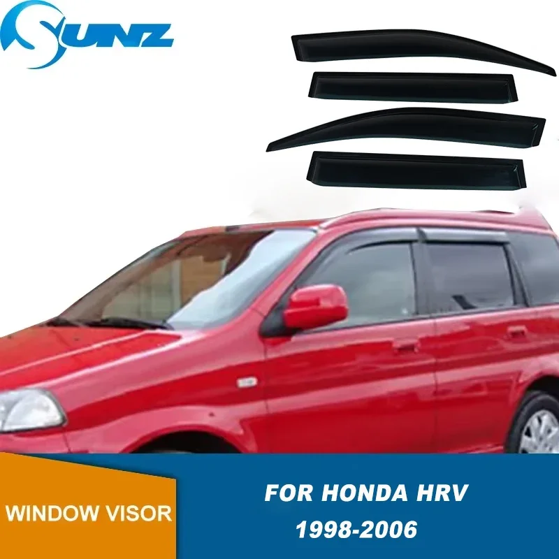 Car Window Deflector For Honda Hrv 1998 1999 2000 2001 2002 2003 2004 2005 2006 5Door Weathershield Sun Rain Guard Window Visor