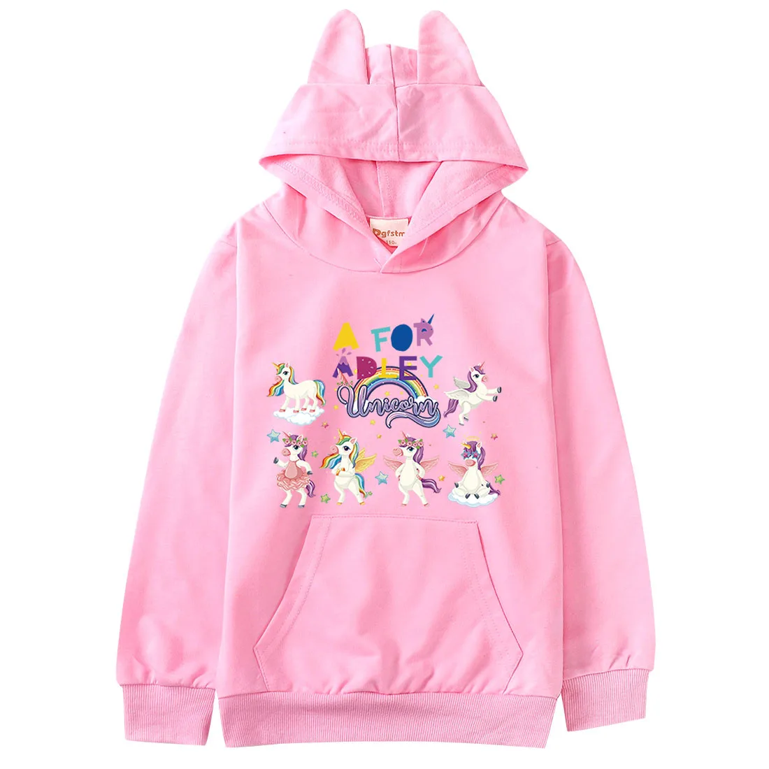 

A FOR ADLEY Clothes Girls Clothing Kids Cat Ears Hooded Sweatshirts Children Kawaii Pullover Outerwear Baby Boys Casual Hoodies