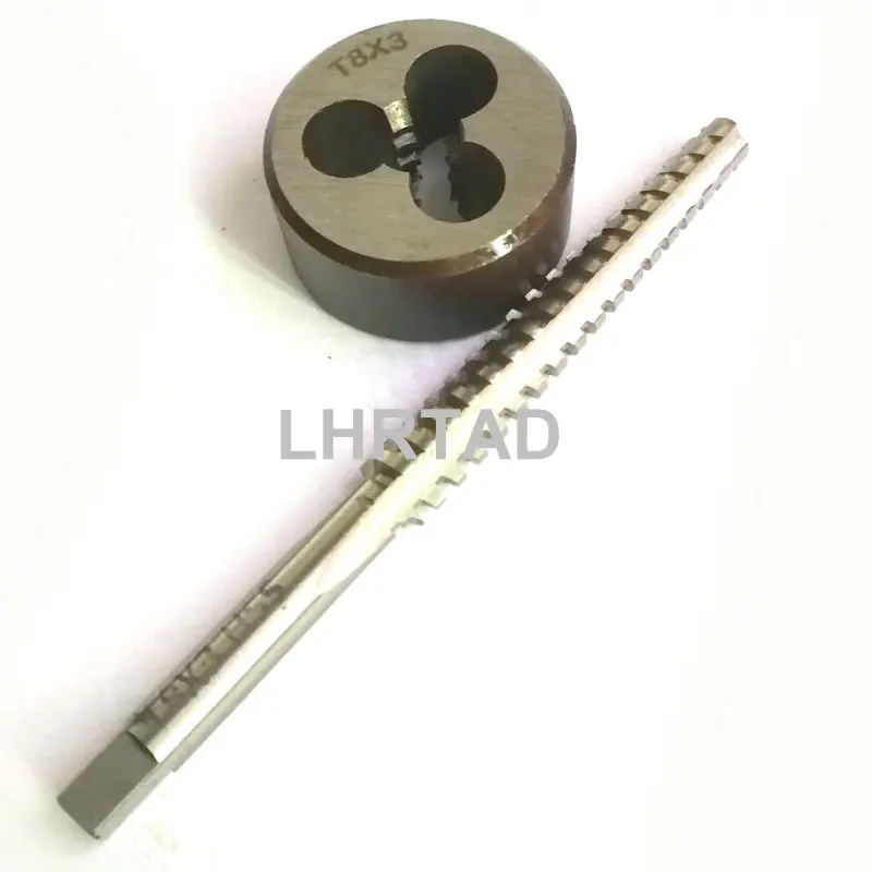 Right/Left hand HSS Metric Trapezoidal thread tap and Die TR8 thread T8X1.5 TR8X2 TR8X3 Ladder trapezoidal nut and tap T8X2 T8X3
