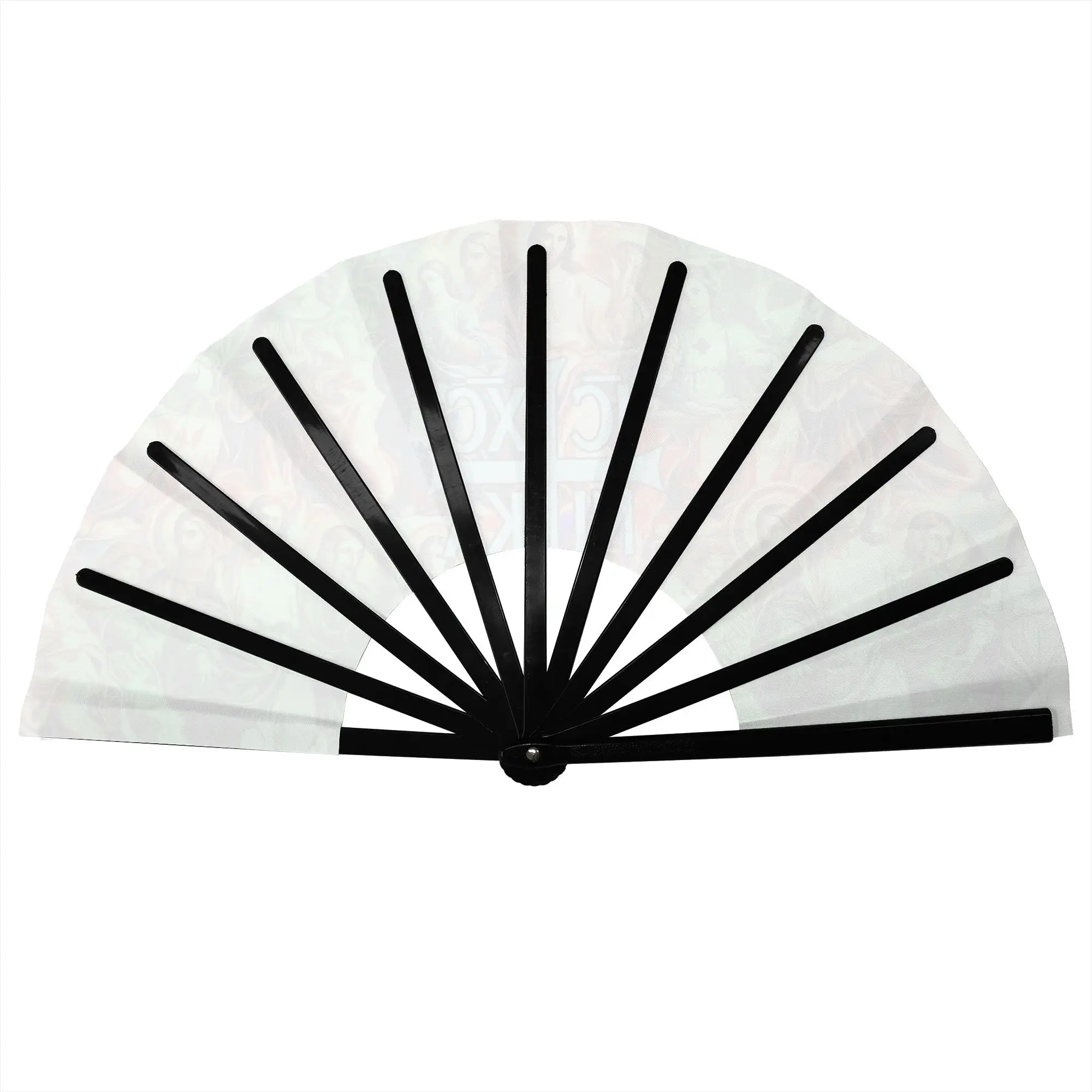 IC XC NI KA Sacred Gathering Christ and Disciples with Mary Hand Fan Cross Christogram Durable Folding Fans Unique Bulk Pack Fan