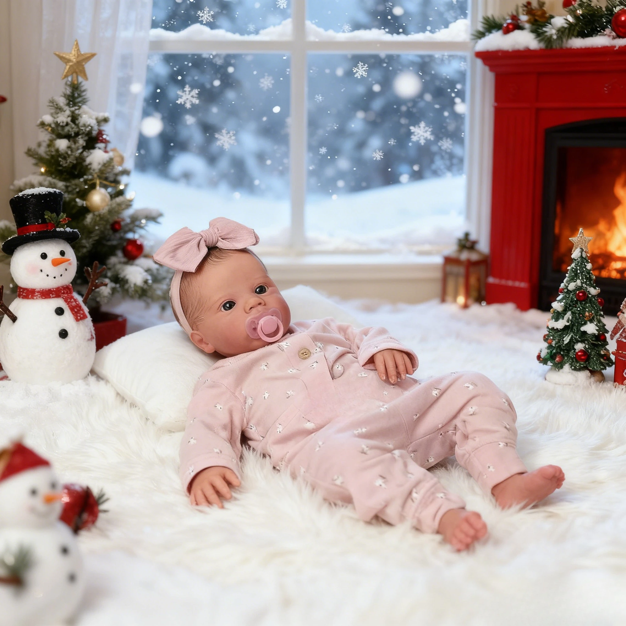 NPK 18'' Ręcznie Robiona Lalka Reborn z Widoczną Skórą Malowaną 3D, Primrose Awake, Bawełniany Korpus, Realistyczna Lalka Kolekcjonerska, Realistyczna Lalka Artystyczna, Prezent