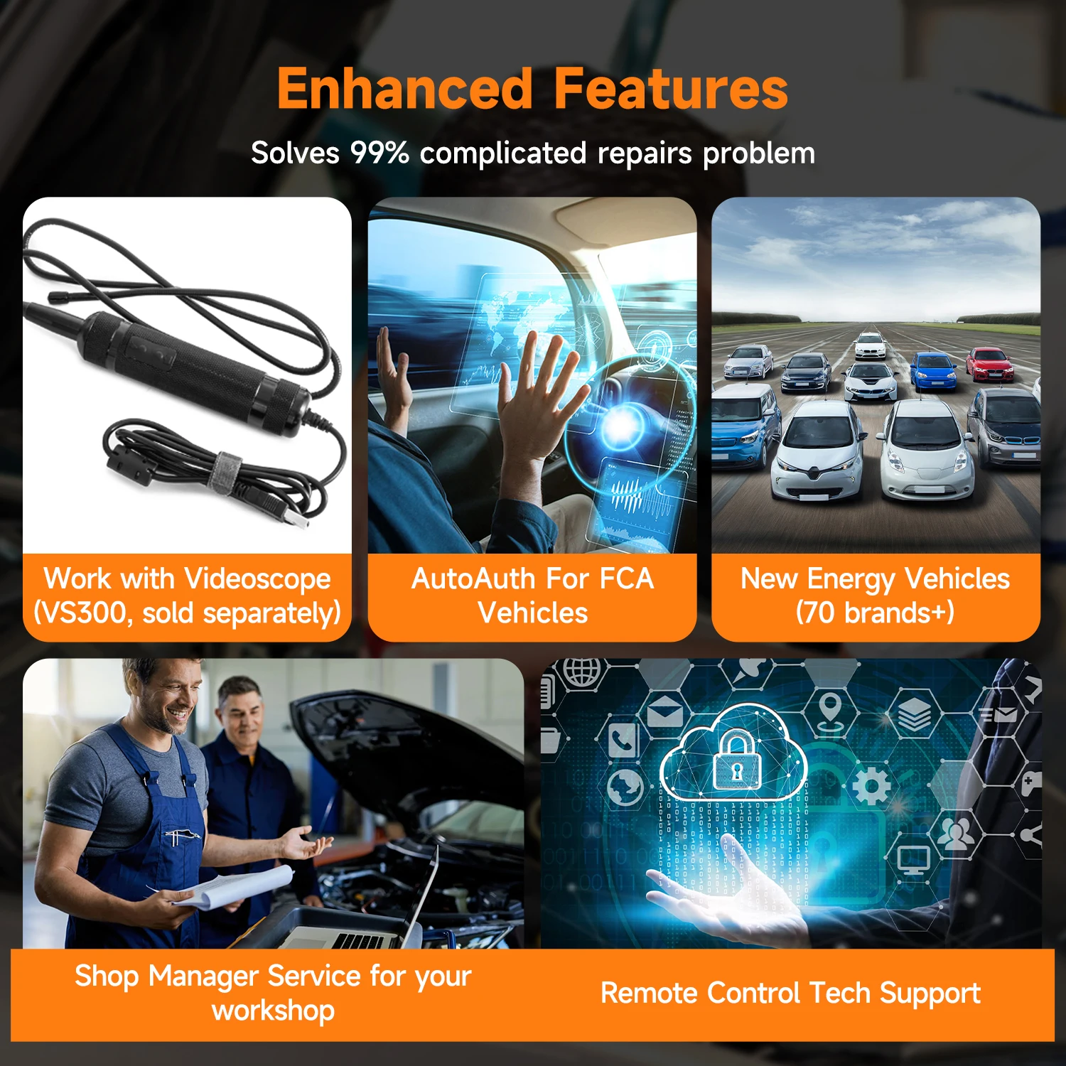 FOXWELL NT1009 Kfz-Diagnosetool All-System Bidirektionales Scan-Tool ECU-Codierung CANFD DOIP 36+ Resets Auto-OBD2-Scanner – Detail 8