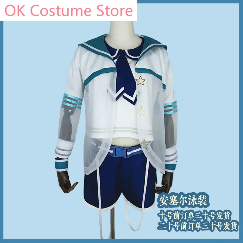 Arknights Ansel Swimsuit Cosplay Costume Cos Game Anime Party Uniform Hallowen Play Role Clothes Clothing