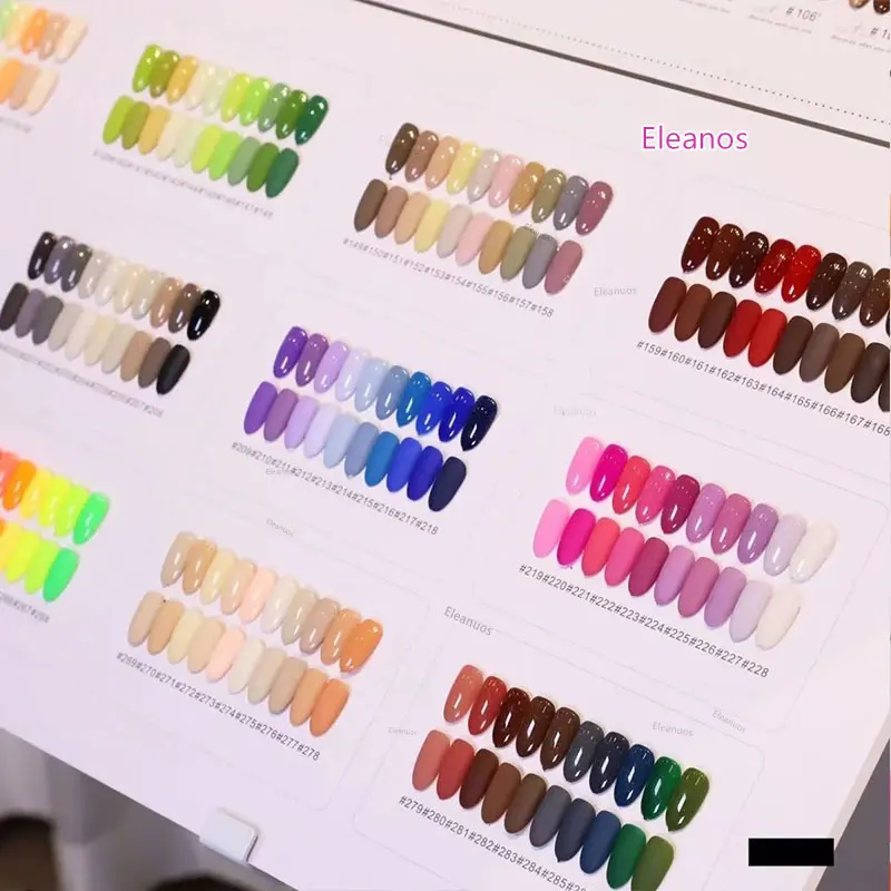 288 couleurs 15ML Soak Off UV LED Kit de Gel pour ongles avec nuancier Salon de Nail Art ensemble de vernis Gel Kit de Gel Kit d'apprentissage de vernis à ongles