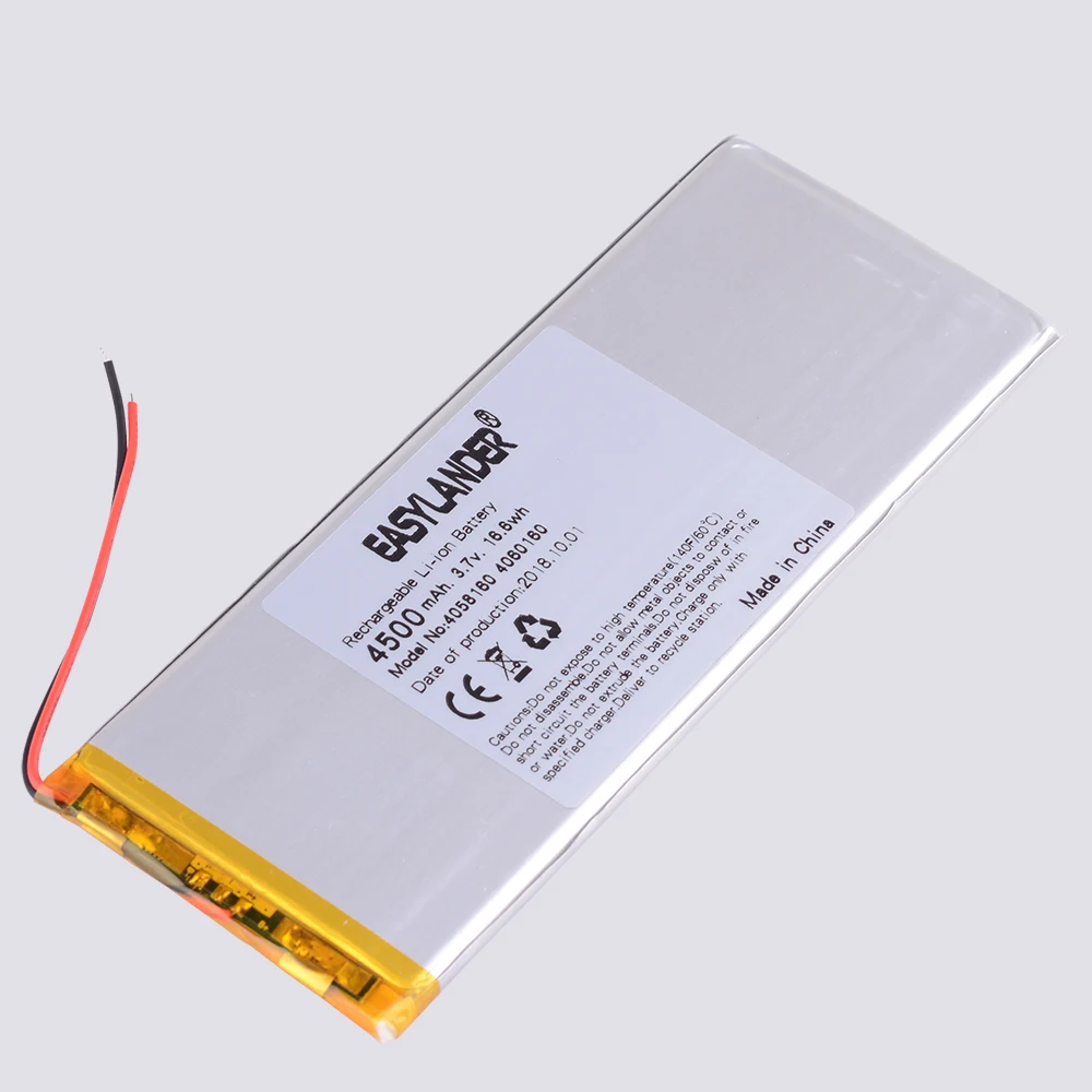 

4058160 3.7v 4500mah Lithium Polymer Battery With Board For Tablet Pcs DIY Power Bank Large Size batteries