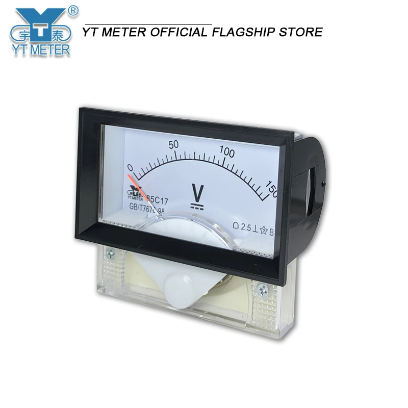 85C17 DC voltmeter 5V 10V 15V 20V 30V 50V 100V 150V 250V 300V 500V 600V 750V pointer measurement DC circuit lithium battery volt