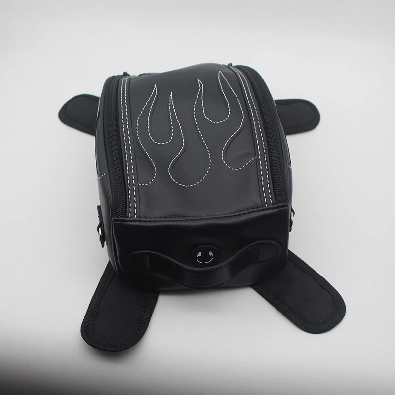 Motorcycle Fuel Tank Bag Storage PU Leather Bag For 883 Cub 500 Benali 502C 752S Saddlebag