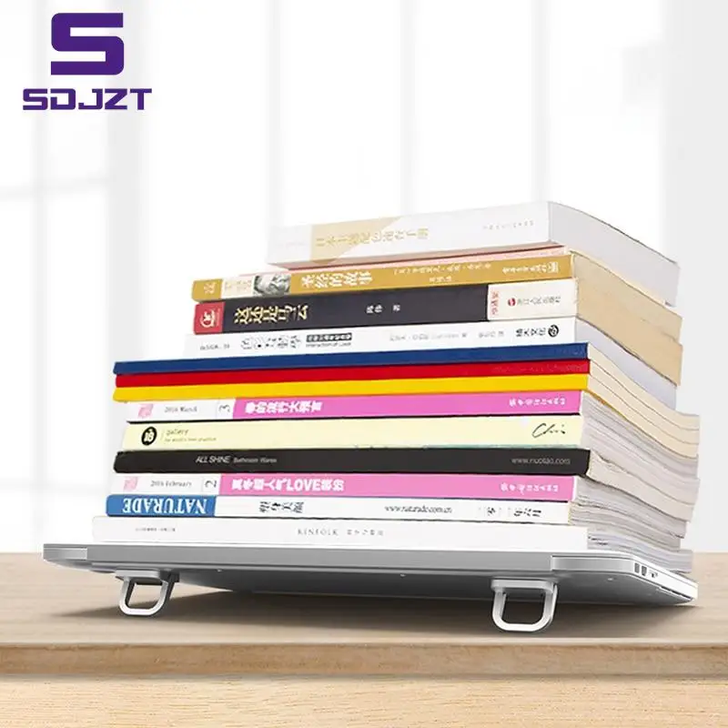 Supporto per Laptop da 2 pezzi per supporto per tastiera per Computer Riser in lega di zinco Mini supporto per Laptop portatile per supporto per Notebook