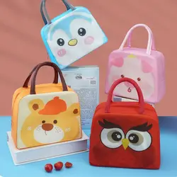 New Non-woven Fabric Cartoon Lunch Bag Thermal Bag Lunch Box Accessories Tote Food Small Cooler Bag Portable Lunch Box Food Bags