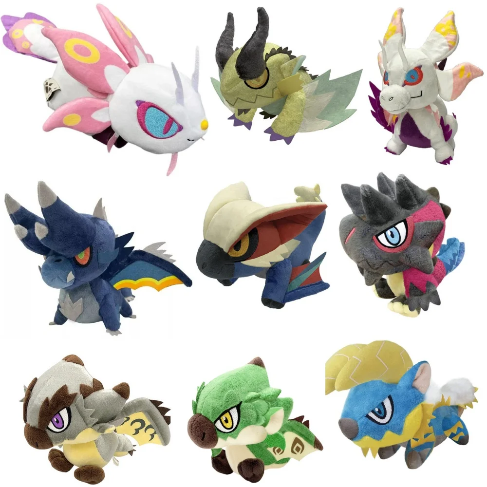 

Новый Copcom Monster Hunter периферийные устройства Glory черный дракон плюшевая кукла украшение орнамент кукла детский праздничный подарок