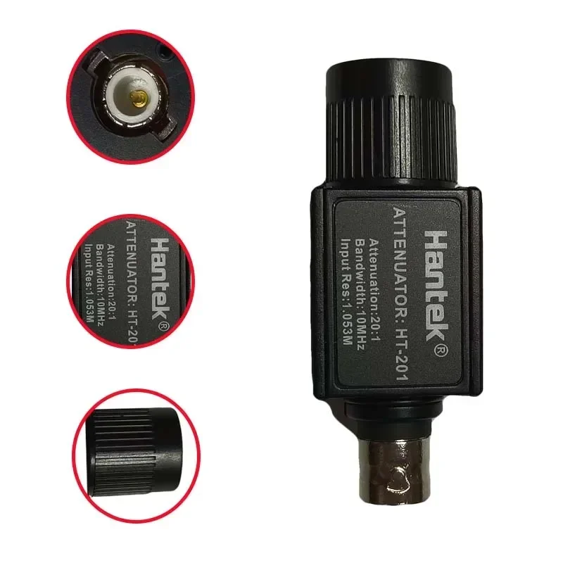 Hantek HT201 Multifunctional Passive Attenuator, 20:1 Attenuation Ratio, Compatible with Oscilloscope & Signal Generator