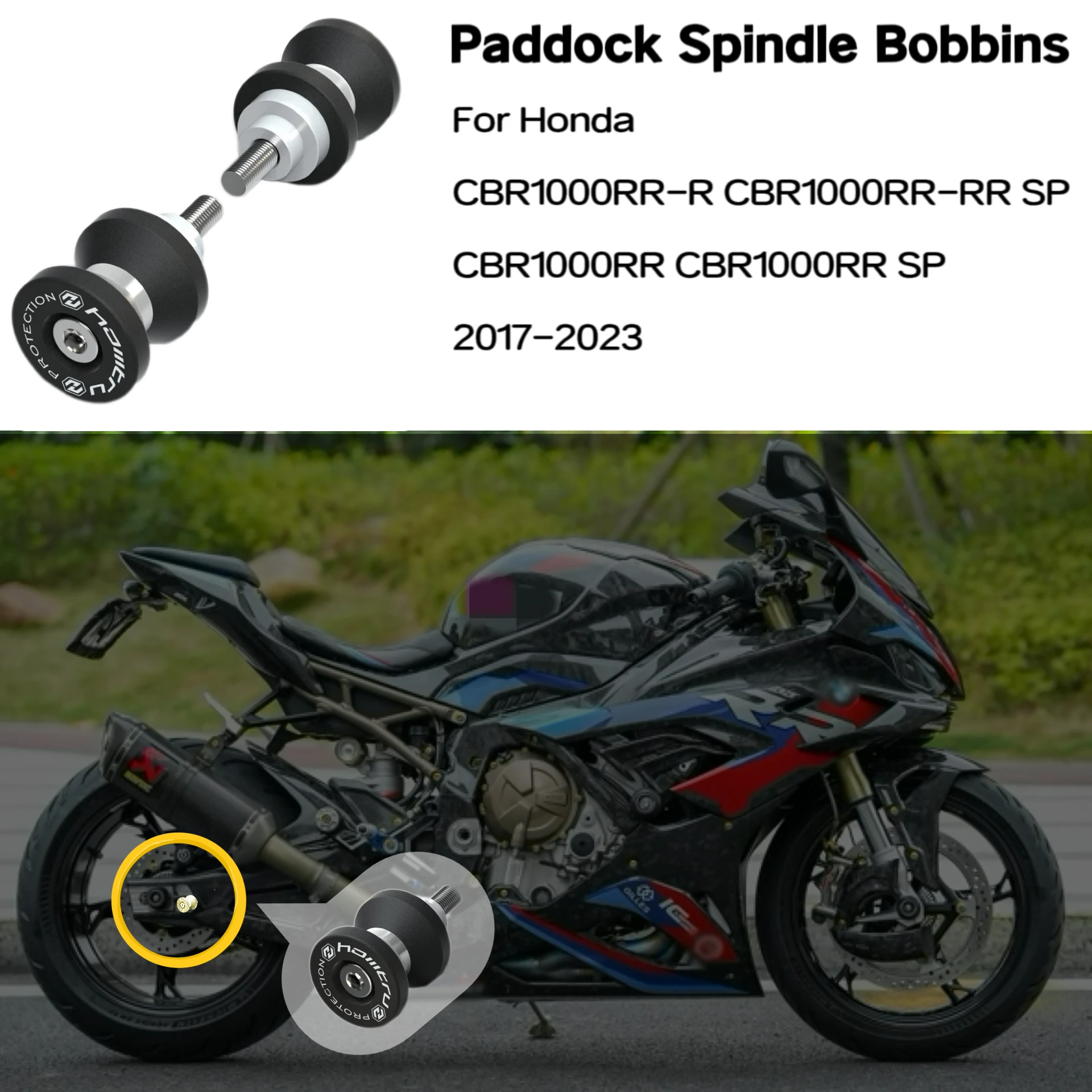 

Motorcycle Accessories For Honda CBR1000RR-R CBR1000RR-R SP / CBR1000RR CBR1000RR SP 2017-2023 Paddock Spindle Bobbins