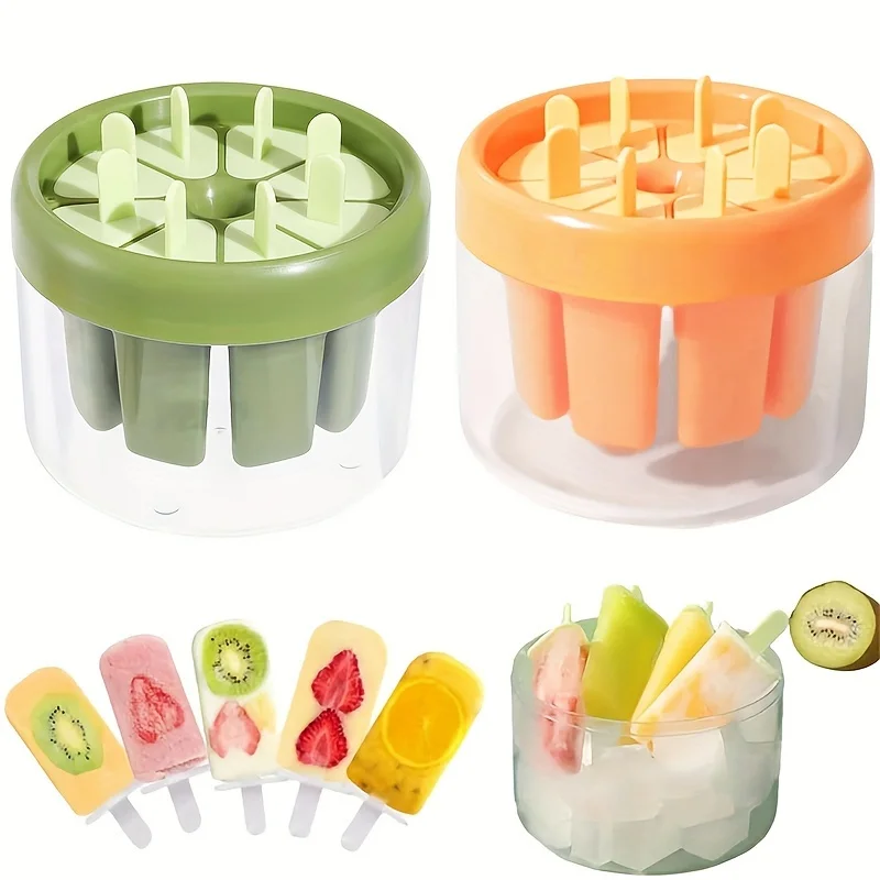 

Popsicle Molds 8 Cavities BPA Free Popsicle Molds, Reusable Popcicale Mould, Easy-Release Ice Molds, Homemade DIY Ice Cream Mol