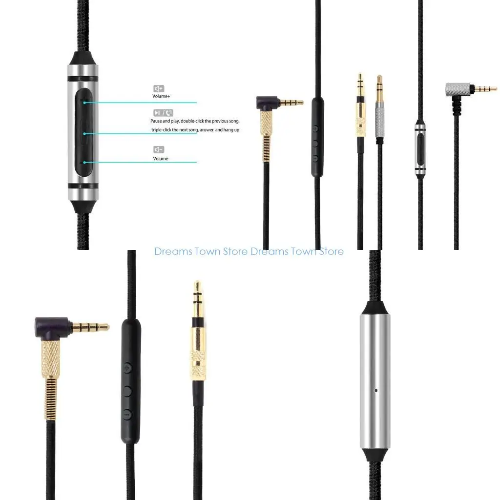 

HX6A Purity OFC Earphone Line for Meizu HD50 Headphones / SHB880 Headset 3.5mm to 3.5 mm Plug Wire
