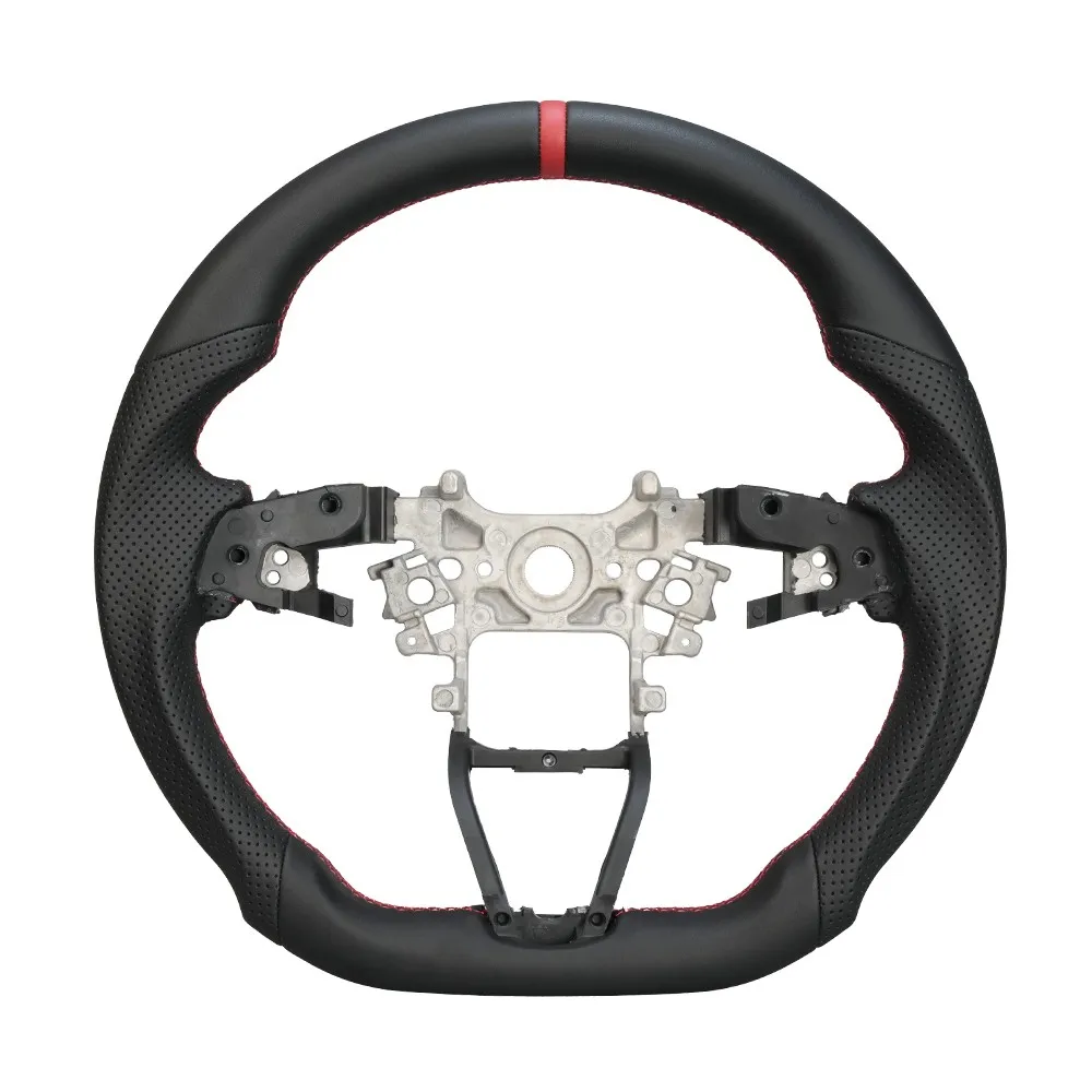 Full Leather D-Shaped Sport Steering Wheel with Perforated Grip for Honda Accord 10th Gen EX EX-L 2018-2022 Car Accessories