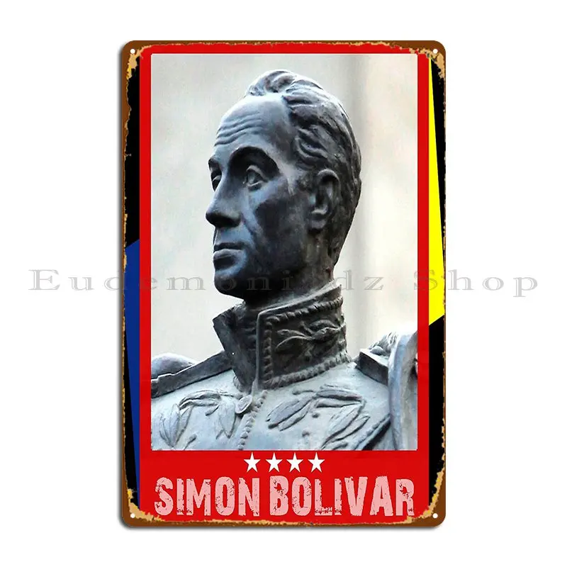 Simon Bolivar Venezuela History T Shirt And Mask Sticker Metal Plaque Poster Wall Mural Create Custom Tin Sign Poster