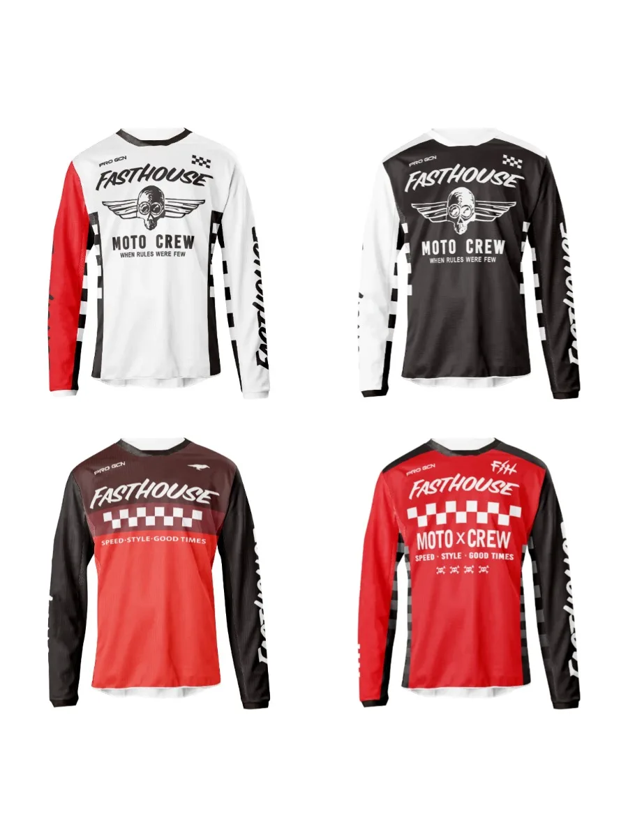 AliExpress NONE Summer MTB Road Motocross Shirt Men Breathable Mountain Bike Mtb ComfortableLong Sleeve Racing Quick-drying Cycling Jersey