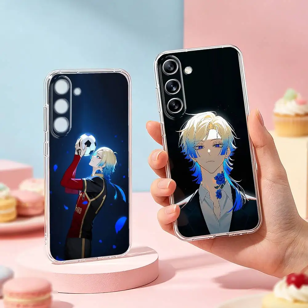 Blue-lock Michael K-Kaiser Phone Case For Samsung Galaxy A91,80,73,72 ,71,53,52,32 ,31,22,21s,20,Transparent Soft Case