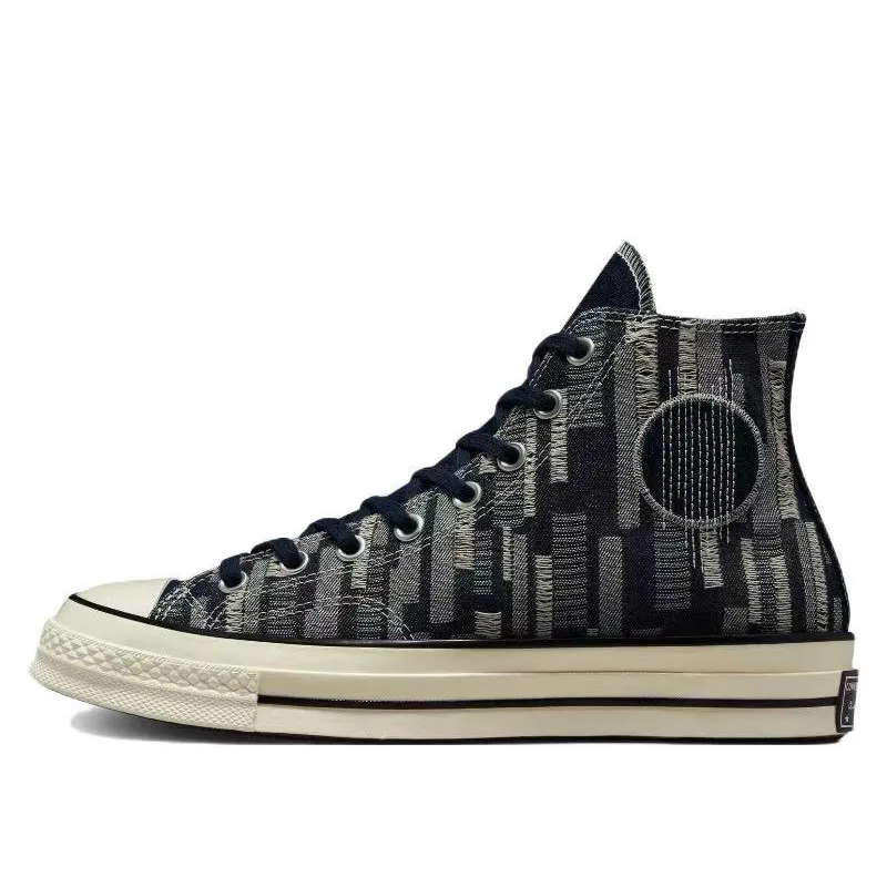 Модные Нескользящие и износостойкие холщовые туфли Converse Chuck Taylor All star 1970s с высоким верхом для мужчин и женщин, черного цвета