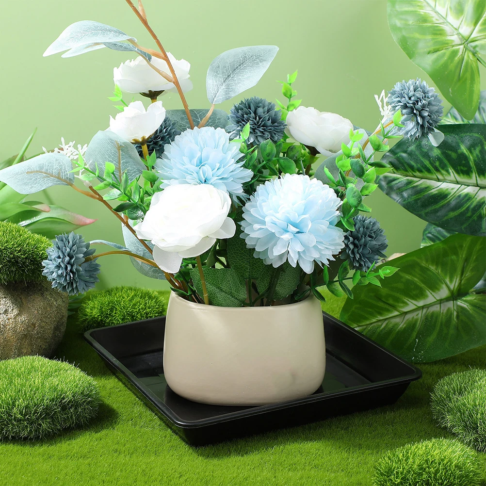 

10pcs Plant Saucer Durable Material Prevent Water Indoor Outdoor Garden Use Plastic Chassis Flowerpot Drain Catcher