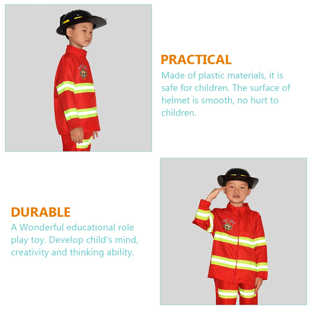 2 Pcs Child Safety Fire Funny Firefighter Hat Simulated Helmets for Adults Toy Household Toys Fireman Aldult Kids Supply