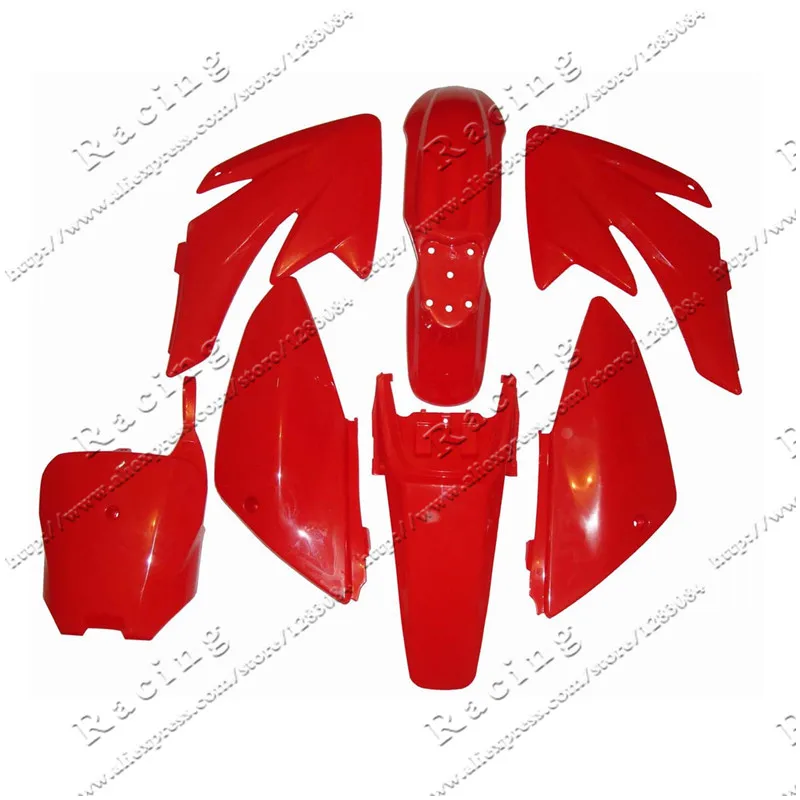 7 Pieces Plastic covers kits Fairing For CRF70 Kayo TY125 HK160R Pit Bike Procket Bike 70cc 90cc 110cc 140cc Plastic parts