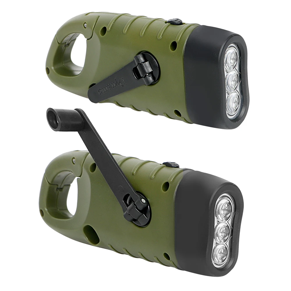 For Outdoor Camping Mountaineering Solar Power Portable Torch Lantern Hand Crank Dynamo Tent Light LED Flashlight