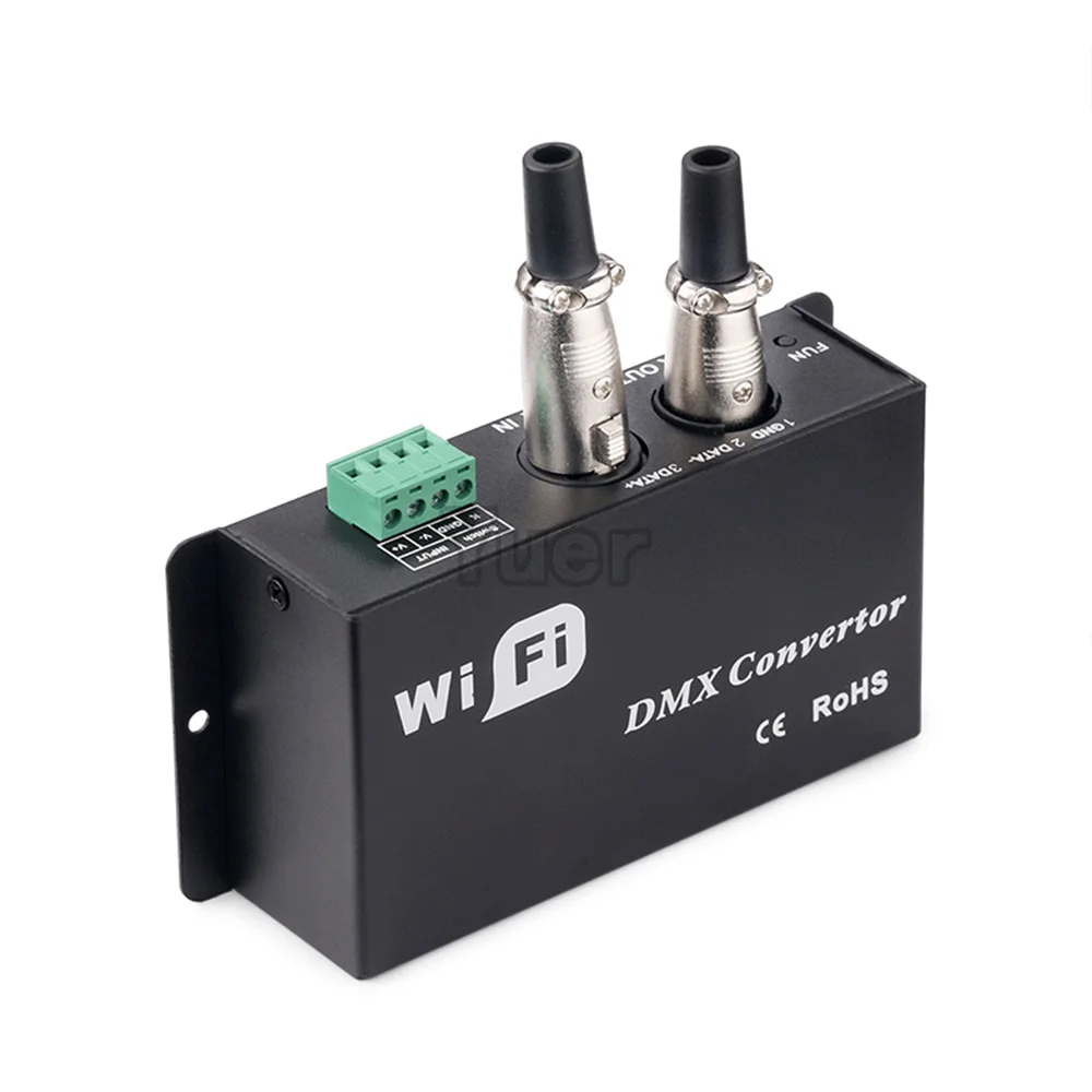 WiFi DMX512 Controller Android or IOS System Wifi APP Control Par Light Stage Moving Head Light Beam Strobe Effect Lamp DJ Disco