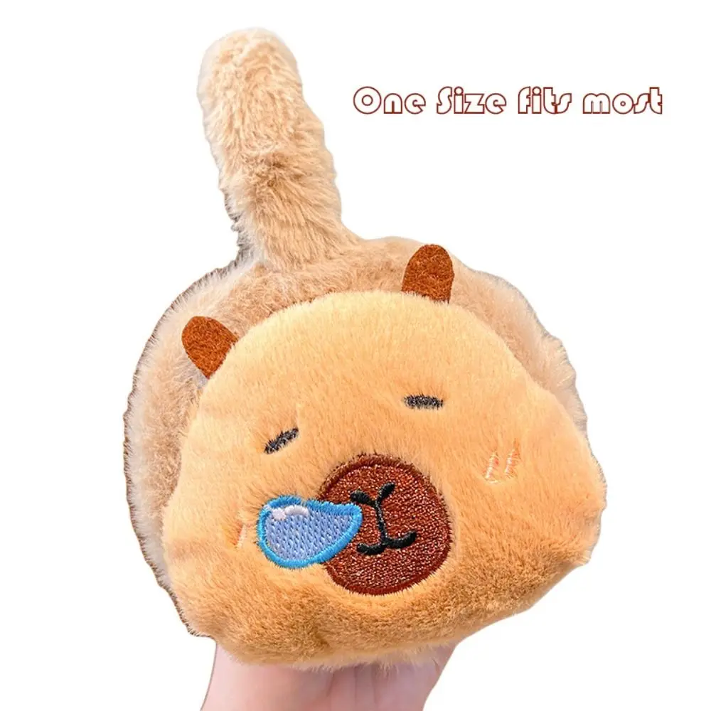 New Capybara Ear Warm Earmuffs Cartoon Ear Cover Warmth Windproof Soft Winter Earflaps