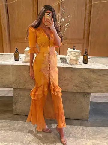 Женское летнее платье макси Floral Print