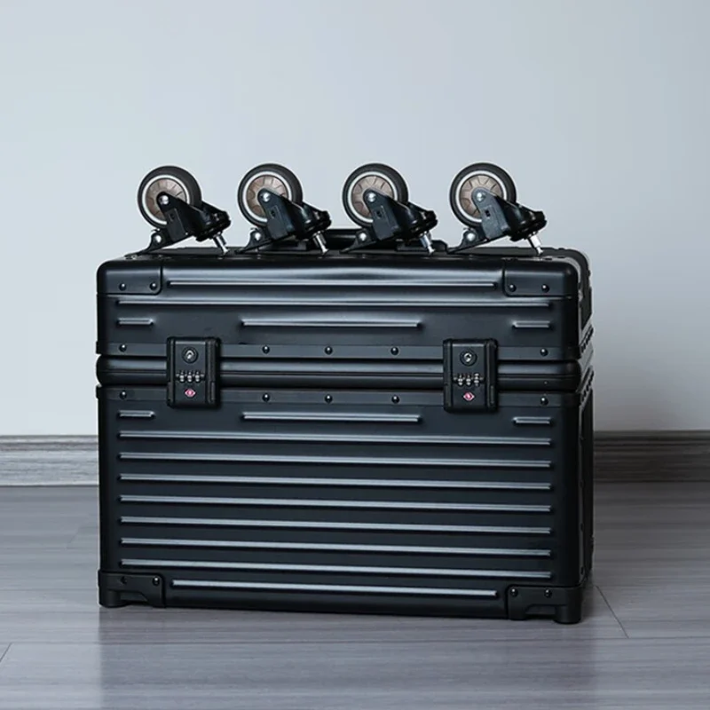 

Aluminum magnesium alloy photography case, luggage compartment, camera, metal shock resistant instrument toolbox