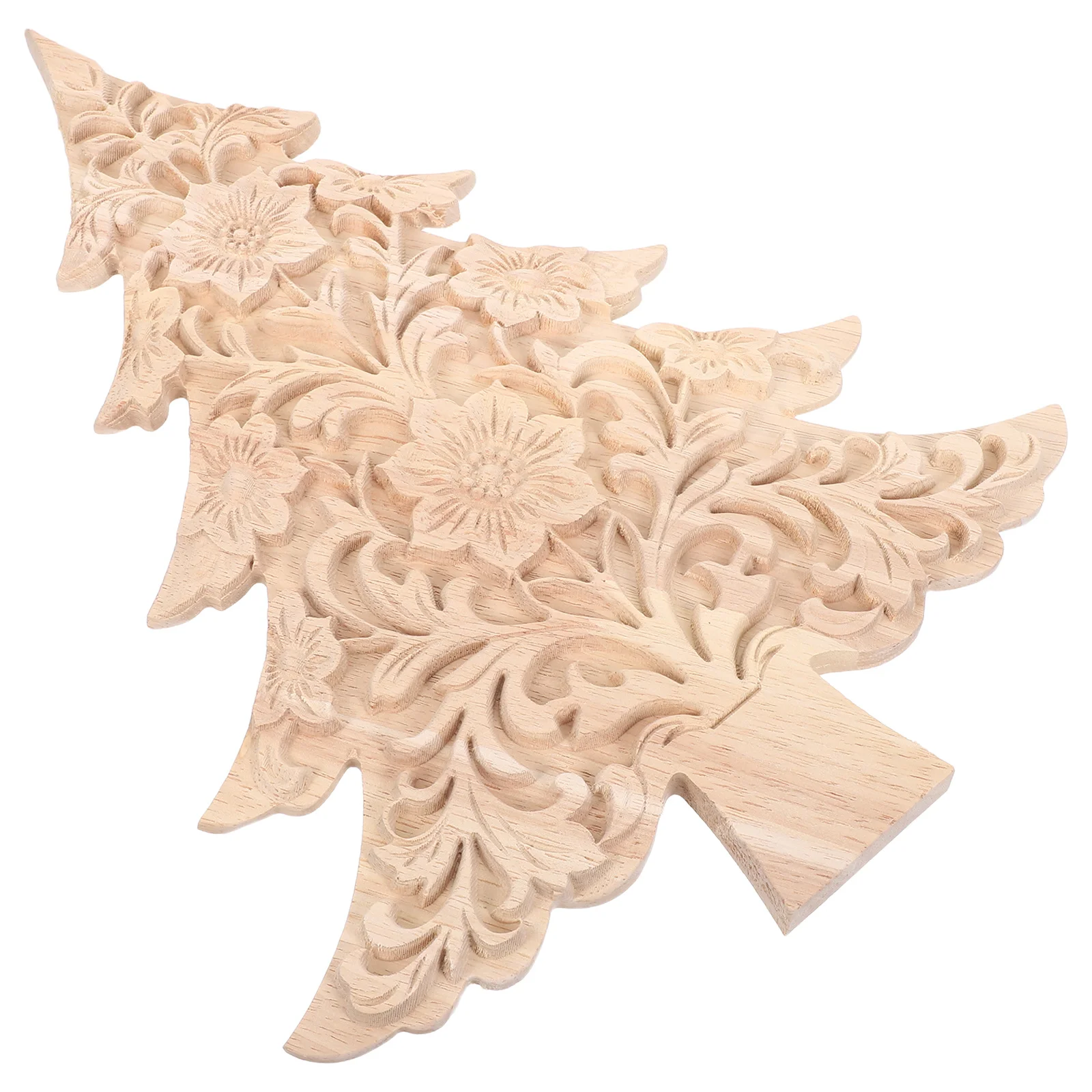 

Unfinished Wooden Christmas Tree Cutouts Handcrafted Rustic Wood Decor for DIY Crafts Farmhouse Mantel Display Tiered Tray