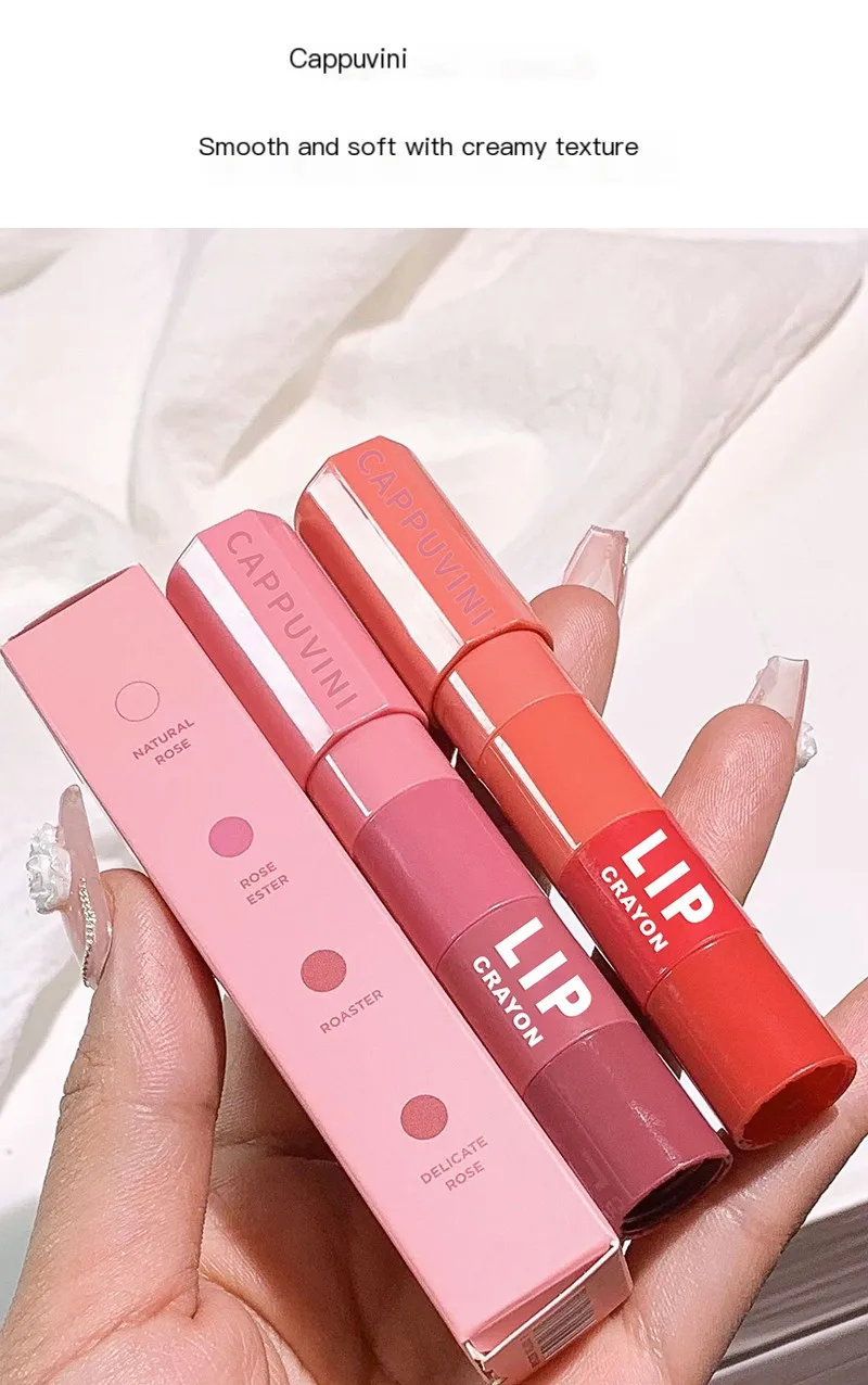 

4 In 1 Matte Lipstick Pencil Kit Velvet Sexy Red Lip Tint Non-stick Cup Multicolour Lipstick Pen Makeup Lips Korea Cosmetic Set