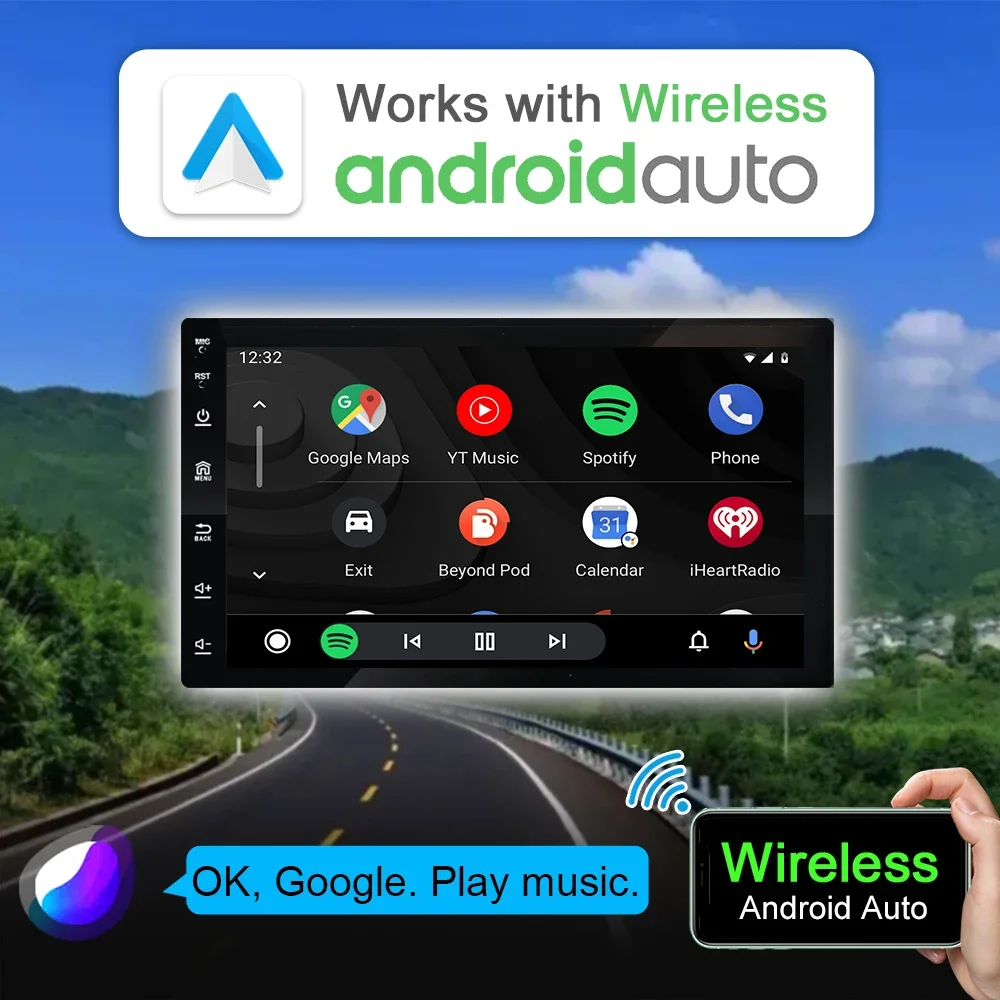 Iying Multimedia 7" Inch Car Audio System Universal Touch Screen Stereo Car Video FM GPS Single Din Android Car Radio