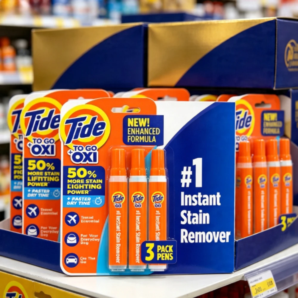 

Household Favorite! | Large capacity | Travel Size Laundry Stain Remover Pen and Spot Cleaner Stick 3 Pack Fresh Scent Portable Stain Removal