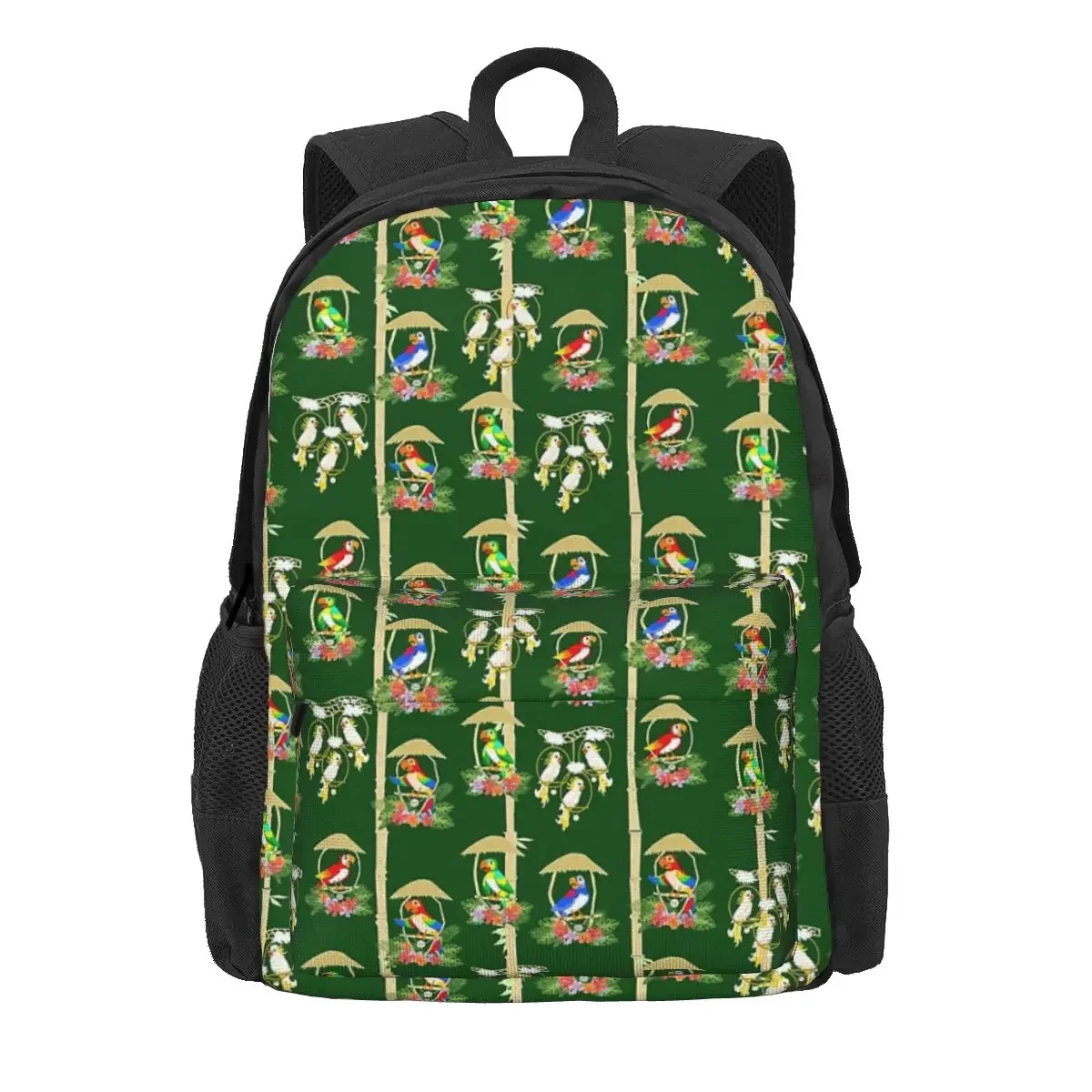 Tiki Room Birds Backpacks Boys Girls Bookbag Students School Bags Cartoon Kids Rucksack Travel Rucksack Shoulder Bag