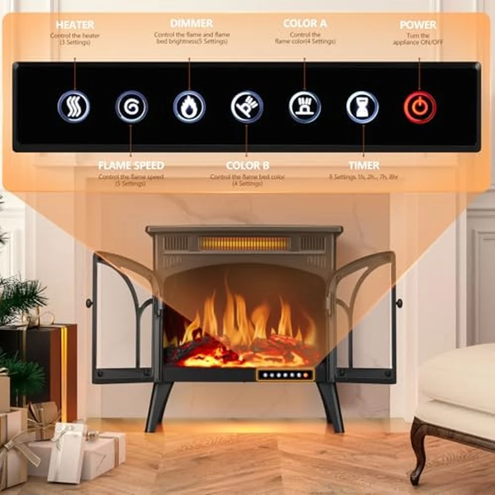 Electric Fireplace Heater 25