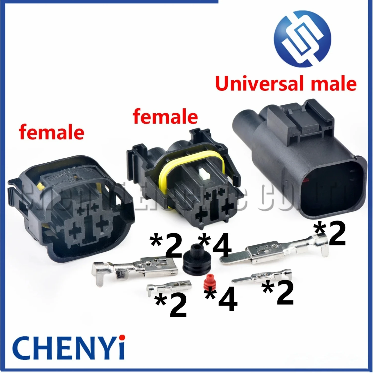 4 Pin Automotive waterproof connector Electronic fan Wire harness Plug 10102694 10102687 9315483-01 10102761 9442401