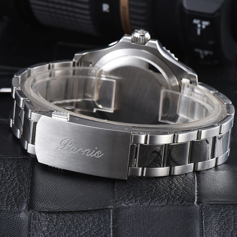 ساعة بارنيس 41 ملم مضيئة ماركر Miyota8215 حركة أوتوماتيكية للرجال بإطار دوار