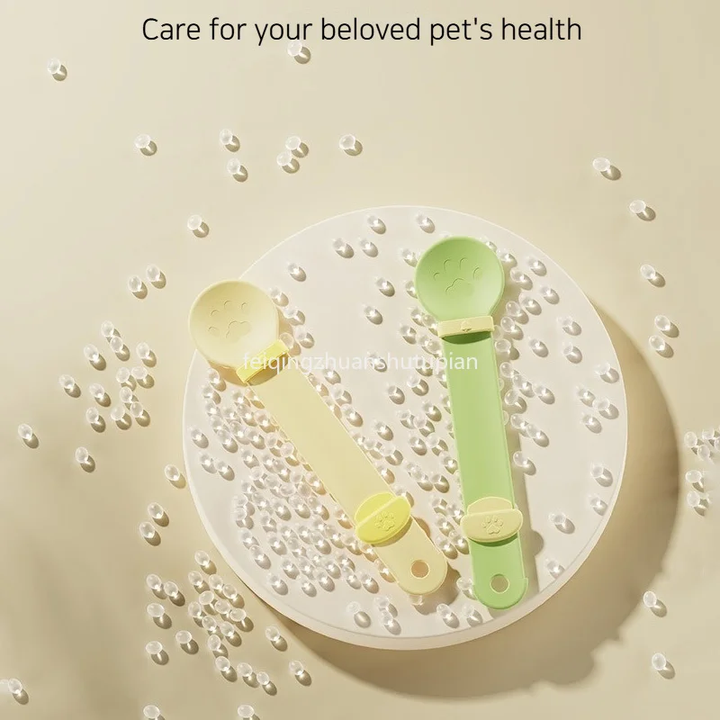 Mangeoire à bande pour chat pour animaux de compagnieArtefact cuillère à viande émaillée   Barre nutritionnelle à extrusion Cuillère spéciale pour collations liquides mangeoire pour chats