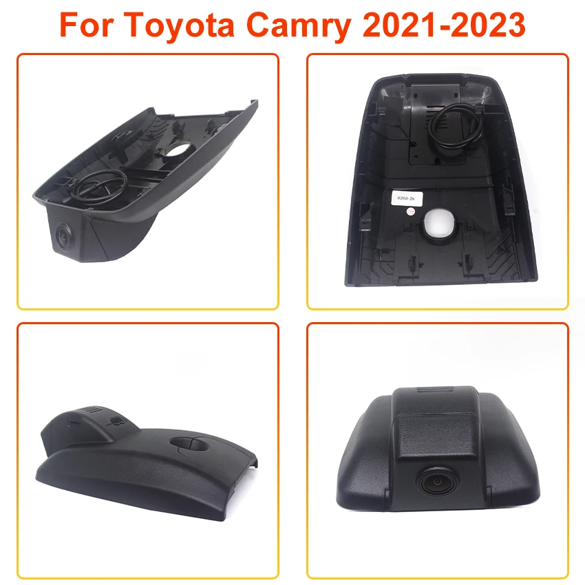 4K التوصيل والتشغيل سهلة التركيب واي فاي سيارة DVR مسجل فيديو داش كام لتويوتا كامري 70 V70 XV70 SE XLE الهجين 2018-2023