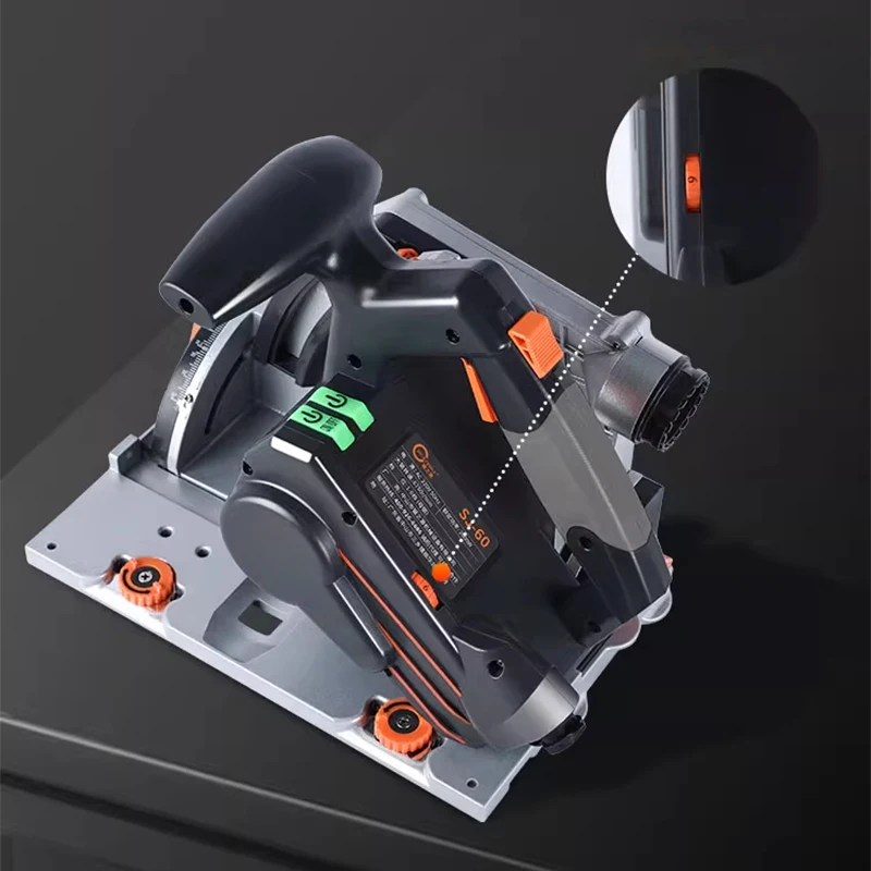 

Push-Cut Saw Multi-Function Woodworking 45° Bevel Cut / Multi-Groove Cutting Track Saw SJ-60 Brushless Track Saw