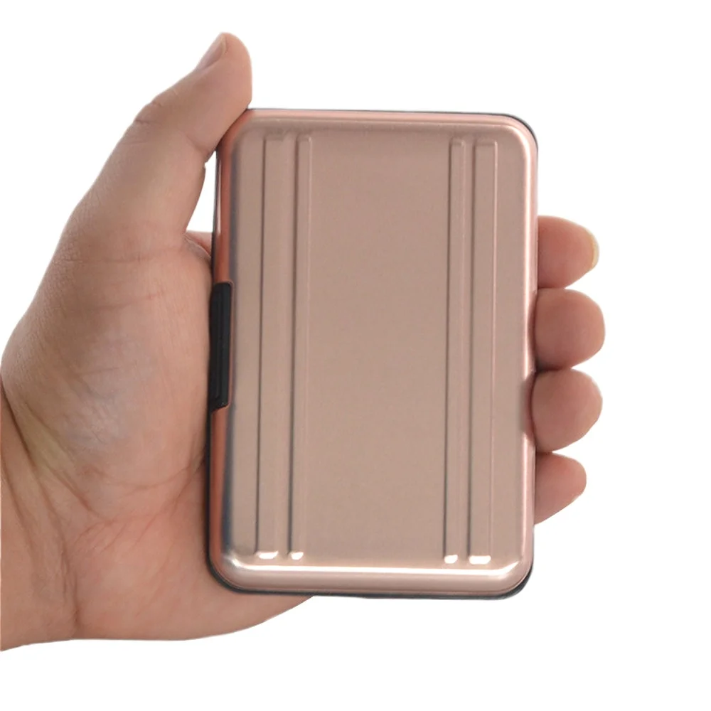 حافظة بطاقات SD، حافظة بطاقات الذاكرة من الألومنيوم لتخزين بطاقات SD الإلكترونية، البطاقات الصغيرة، SDHC، SDXC TF، ذهبي وردي