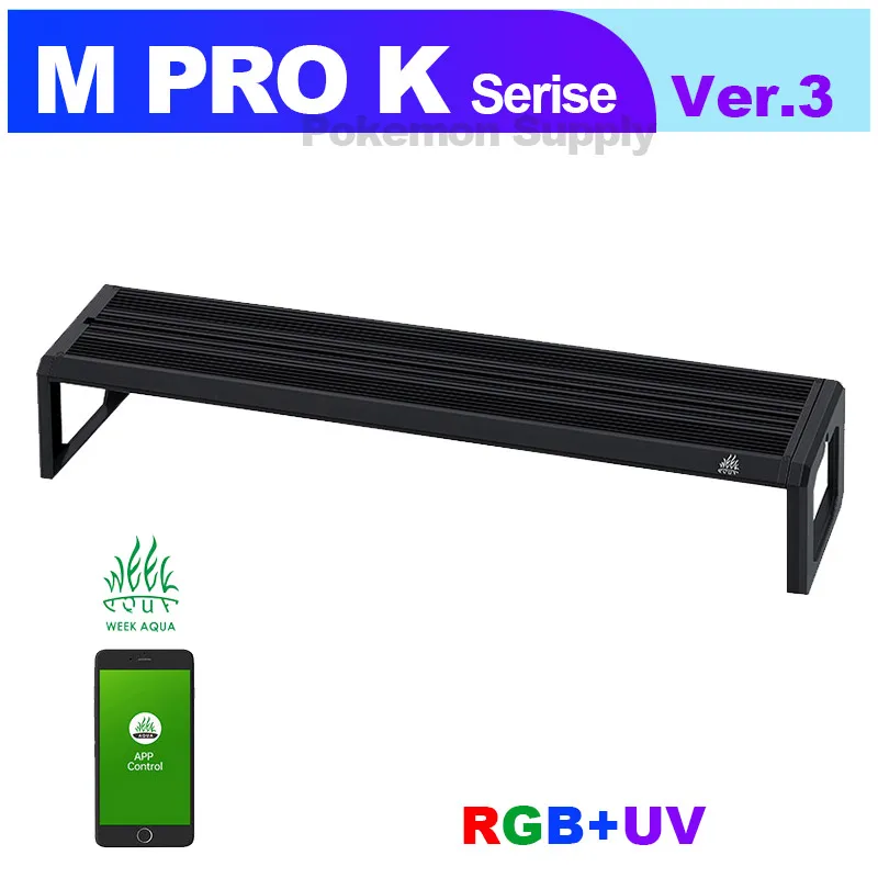 WEEK AQUA M Series M300 M400 M450 RGB UV Full Spectrum Aquascape Light Adjustable LED Aquarium Lights for Fish Tanks