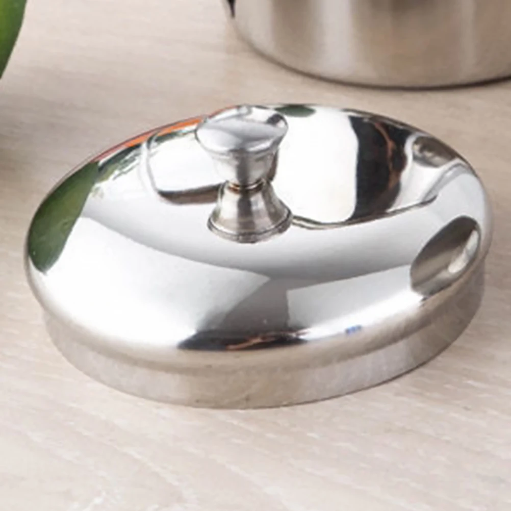 

Stainless Steel Cup Lids Airtight Protective Covering Mug Drink Lids Water Bottle Covers Home Use Sealing Effect Glassware